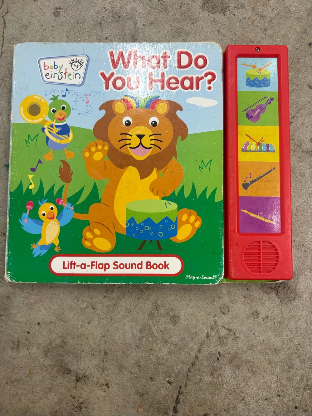 Baby Einstein What Do You Hear? Lift-a-Flap Sound Book Play-a-Sound 2004